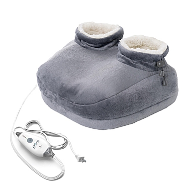 Pure Enrichment PureRelief&trade; Deluxe Foot Warmer in Grey. View a larger version of this product image.