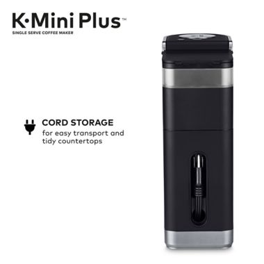 Keurig&reg; K-Mini Plus&reg; K-Cup&reg; Pod Single Serve Coffee Maker in Black. View a larger version of this product image.