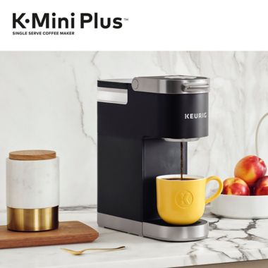 Keurig&reg; K-Mini Plus&reg; K-Cup&reg; Pod Single Serve Coffee Maker in Black. View a larger version of this product image.