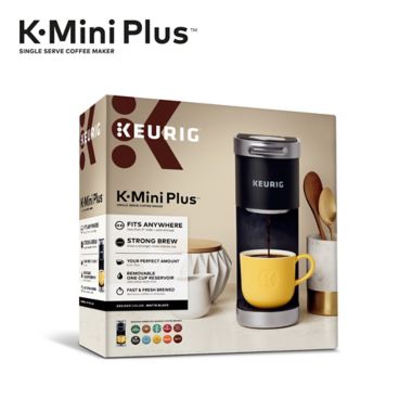 Keurig&reg; K-Mini Plus&reg; K-Cup&reg; Pod Single Serve Coffee Maker in Black. View a larger version of this product image.