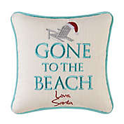 C&amp;F Home&trade; Santa Gone To The Beach Christmas Throw Pillow Blue/White