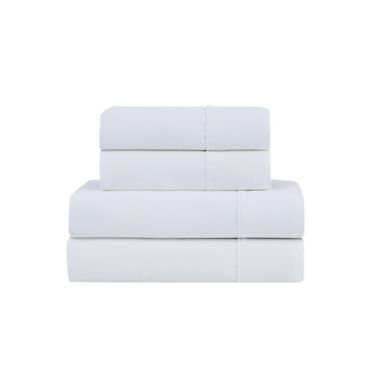 The Threadery&trade; 1000-Thread-Count Pima Cotton King Sheet Set in Bright White. View a larger version of this product image.