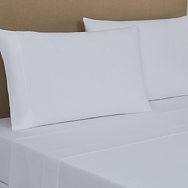 The Threadery&trade; 1000-Thread-Count Pima Cotton King Sheet Set in Bright White. View a larger version of this product image.