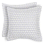 Levtex Home Alita European Pillow Shams in Blue (Set of 2)