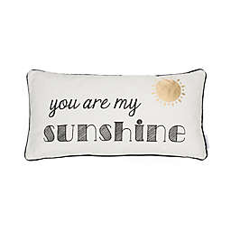 Levtex Home "You Are My Sunshine" Oblong Throw Pillow in White