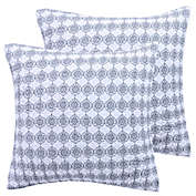Levtex Home Solano European Pillow Shams in Grey (Set of 2)