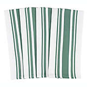 Our Table&trade; Select Striped Kitchen Towels in Dark Ivy (Set of 4)
