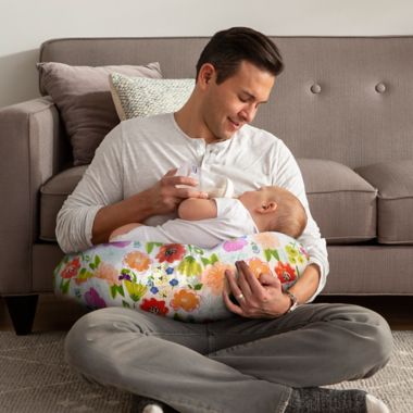 Boppy&reg; Original Nursing Pillow and Positioner in Multicolor Spring Flowers. View a larger version of this product image.