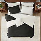 Alternate image 2 for UGG&reg; Brody 4-Piece Reversible Twin/Twin XL Comforter Set in Black/Snow