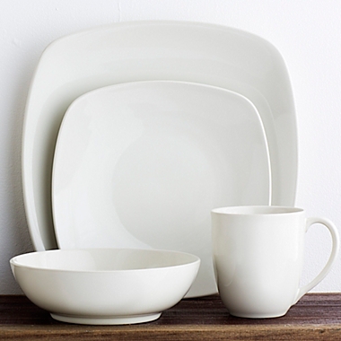 Noritake&reg; Colorwave Square 16-Piece Dinnerware Set in Naked. View a larger version of this product image.