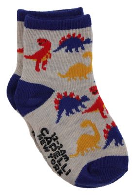 Capelli&reg; New York Size 12-24M Dinosaur Socks