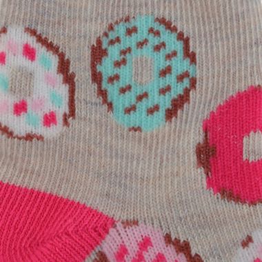 Capelli&reg; New York Size 12-24M Donuts Socks. View a larger version of this product image.