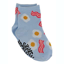 Capelli® New York Size 2T-4T Bacon and Eggs Socks in Blue