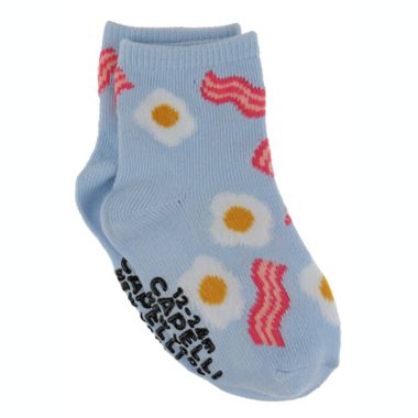 Capelli&reg; New York Bacon and Eggs Socks in Blue. View a larger version of this product image.