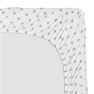 mighty goods&trade; 2-Pack Printed Fitted Crib Sheets in Stars. View a larger version of this product image.