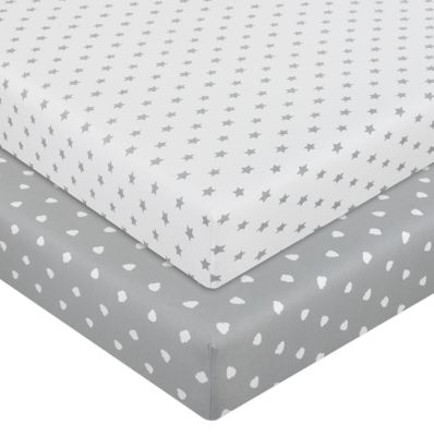 mighty goods&trade; 2-Pack Printed Fitted Crib Sheets in Stars