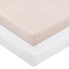 Alternate image 0 for mighty goods&trade; 2-Pack Fitted Cotton Crib Sheets in Pink/White