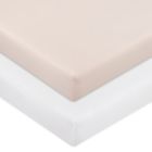 Alternate image 0 for mighty goods&trade; 2-Pack Fitted Cotton Crib Sheets in Pink/White