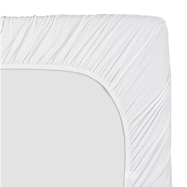 mighty goods&trade; 2-Pack Fitted Cotton Crib Sheets in White. View a larger version of this product image.