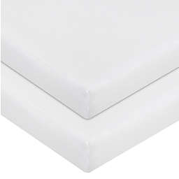 mighty goods™ 2-Pack Fitted Cotton Crib Sheets in White