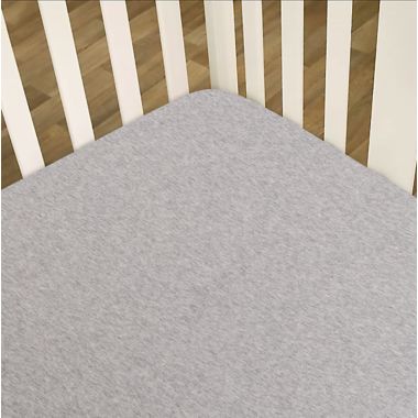 mighty goods&trade; Fitted Cotton Cradle Sheet in Grey Heather. View a larger version of this product image.