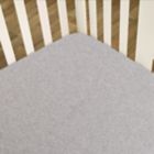 Alternate image 1 for mighty goods&trade; Fitted Cotton Crib Sheet in Grey Heather