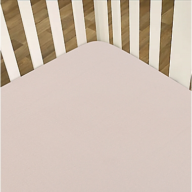 mighty goods&trade; Fitted Cotton Crib Sheet in Rosewater. View a larger version of this product image.
