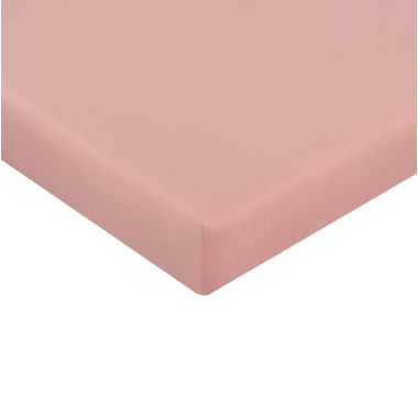 mighty goods&trade; Fitted Cotton Crib Sheet in Pink Blossom. View a larger version of this product image.