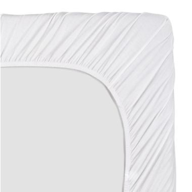 mighty goods&trade; Fitted Cotton Crib Sheet in White. View a larger version of this product image.