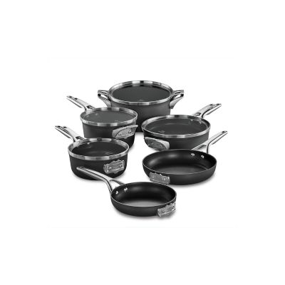 Calphalon&reg; Premier&trade; Space Saving Nonstick Hard-Anodized 10-Piece Cookware Set