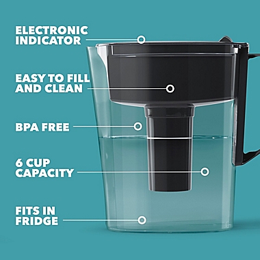 Brita&reg; Soho 6-Cup Water Filtration Pitcher. View a larger version of this product image.