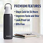 Alternate image 3 for Brita&reg; Premium 20 oz. Filtering Stainless Steel Water Bottle in Carbon