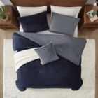Alternate image 2 for UGG&reg; Brody 5-Piece Reversible Full/Queen Comforter Set in Navy/Ocean