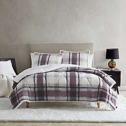 UGG® Avery 3-Piece Reversible Full/Queen Comforter Set in Mole Plaid