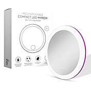 Zadro&reg; 1x 3-Color LED Soft Touch Compact Vanity Mirror