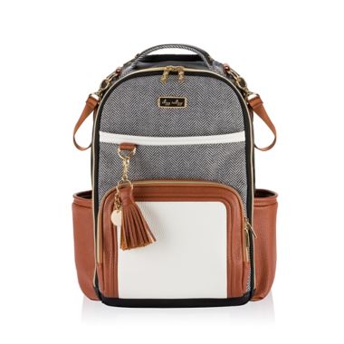 Boss Plus&trade; Backpack Diaper Bag Coffee & Cream. View a larger version of this product image.