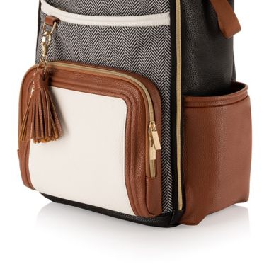 Boss Plus&trade;  Backpack Diaper Bag Coffee & Cream. View a larger version of this product image.