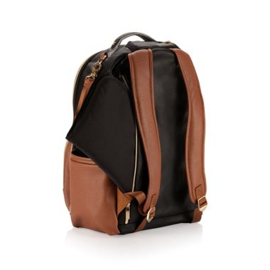 Boss Plus&trade;  Backpack Diaper Bag Coffee & Cream. View a larger version of this product image.