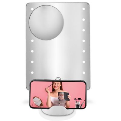 Conair&reg; Hollywood LED Lighted Social Media Mirror in White