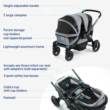 Graco&reg; Modes&trade; Adventure Stroller Wagon in Acadia. View a larger version of this product image.