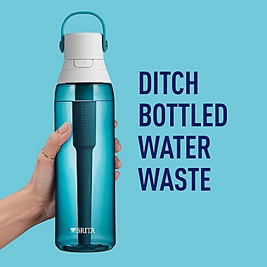 Brita&reg; Premium 26 oz. Filtering Water Bottle in Sea Glass. View a larger version of this product image.