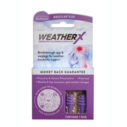 WeatherX™ Pressure Filtering Earplugs