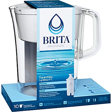 Brita&reg; 10-Cup Tahoe Pitcher in Bright White. View a larger version of this product image.