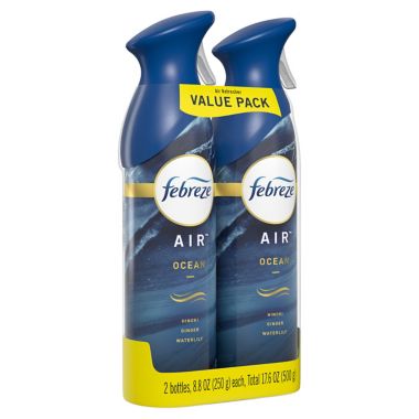 Febreze&reg; AIR&trade; 2-Pack 8.8 oz. Ocean Spray Air Freshener. View a larger version of this product image.