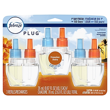 Febreze &reg; PLUG&trade; 3-Pack Hawaiian Aloha Unstoppables Scented Oil Refills. View a larger version of this product image.