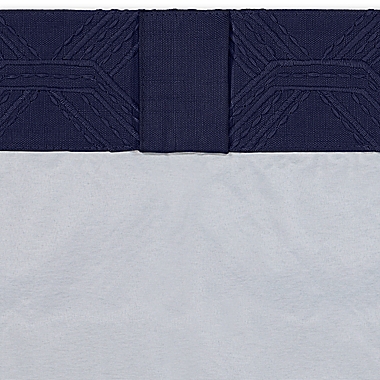 Everhome&trade; Diamond Weave 84-Inch Blackout Window Curtain Panel in Maritime Blue (Single). View a larger version of this product image.