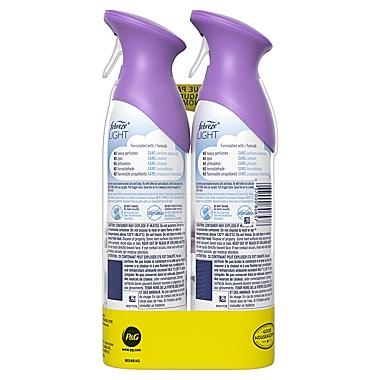 Febreze Light AIR 2-Pack 8.8 oz. Spray Air Freshener in Lavender. View a larger version of this product image.