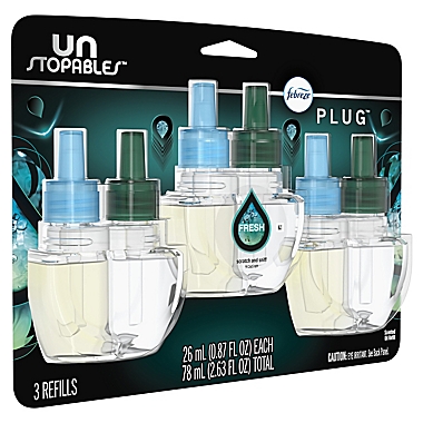 Febreze &reg; PLUG&trade; 3-Pack Fresh Unstoppables Scented Oil Refills. View a larger version of this product image.