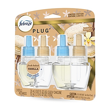 Febreze&reg; PLUG&trade; 2-Pack Vanilla Scented Oil Refills. View a larger version of this product image.