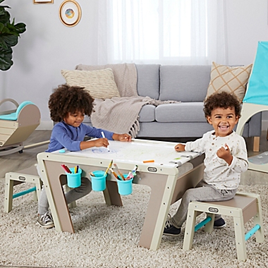 Little Tikes&reg; 2-in-1 Easel and Art Table with Chairs. View a larger version of this product image.